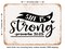 DECORATIVE METAL SIGN - She is Strong 2 - Vintage Rusty Look